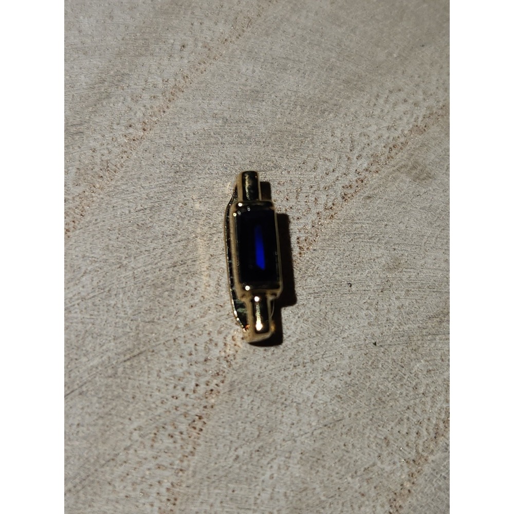 KEEP Collective Stella & Dot Sapphire September Birthstone Charm Gold Tone